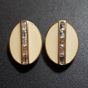 Vintage Swarovski clip earrings,  circa 1980s